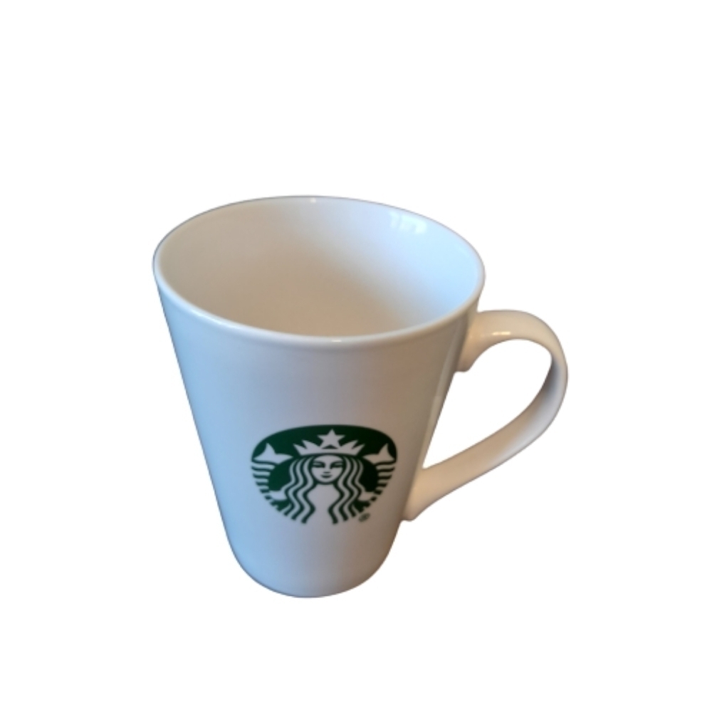 Starbucks 13 oz Mug Cup Mermaid Siren logo White ceramic 2016 Collectible